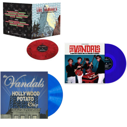 I Saw Her In A Mustang (Blue LP Vinyl) & Hollywood Potato Chip (Blue LP Vinyl) & 25Th Annual Christmas Formal (Red & Black Marble LP Vinyl)
