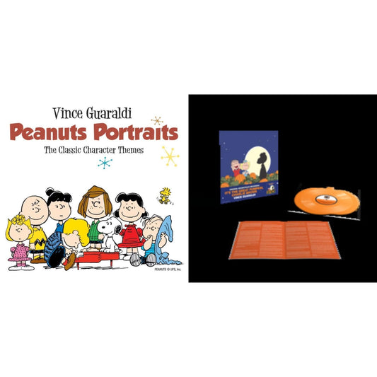 Peanuts Portraits & It's The Great Pumpkin, Charlie Brown (Translucent Orange Pumpkin Shaped 33 1/3RPM LP Vinyl)