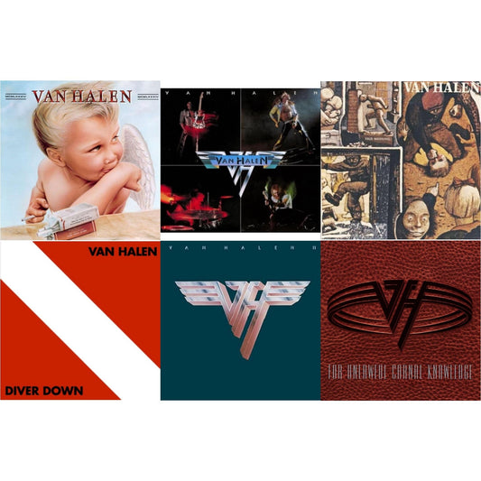 This is a 6 LP Vinyl SKU bundle.
1.This LP Vinyl is brand new.Format: LP VinylMusic Style: Hard RockThis item's title is: Van Halen Ii (180G/Remastered)Artist: Van HalenLabel: RHINO/WARNER BROS.Barcode: 081227954932Release Date: 7/10/2015
2.This LP Vinyl is brand new.