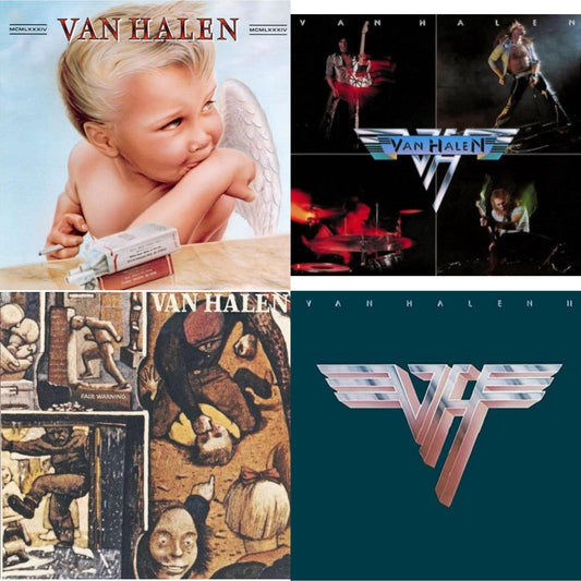 This is a 4 LP Vinyl SKU bundle.
1.This LP Vinyl is brand new.Format: LP VinylMusic Style: Hard RockThis item's title is: Van Halen Ii (180G/Remastered)Artist: Van HalenLabel: RHINO/WARNER BROS.Barcode: 081227954932Release Date: 7/10/2015
2.This LP Vinyl is brand new.