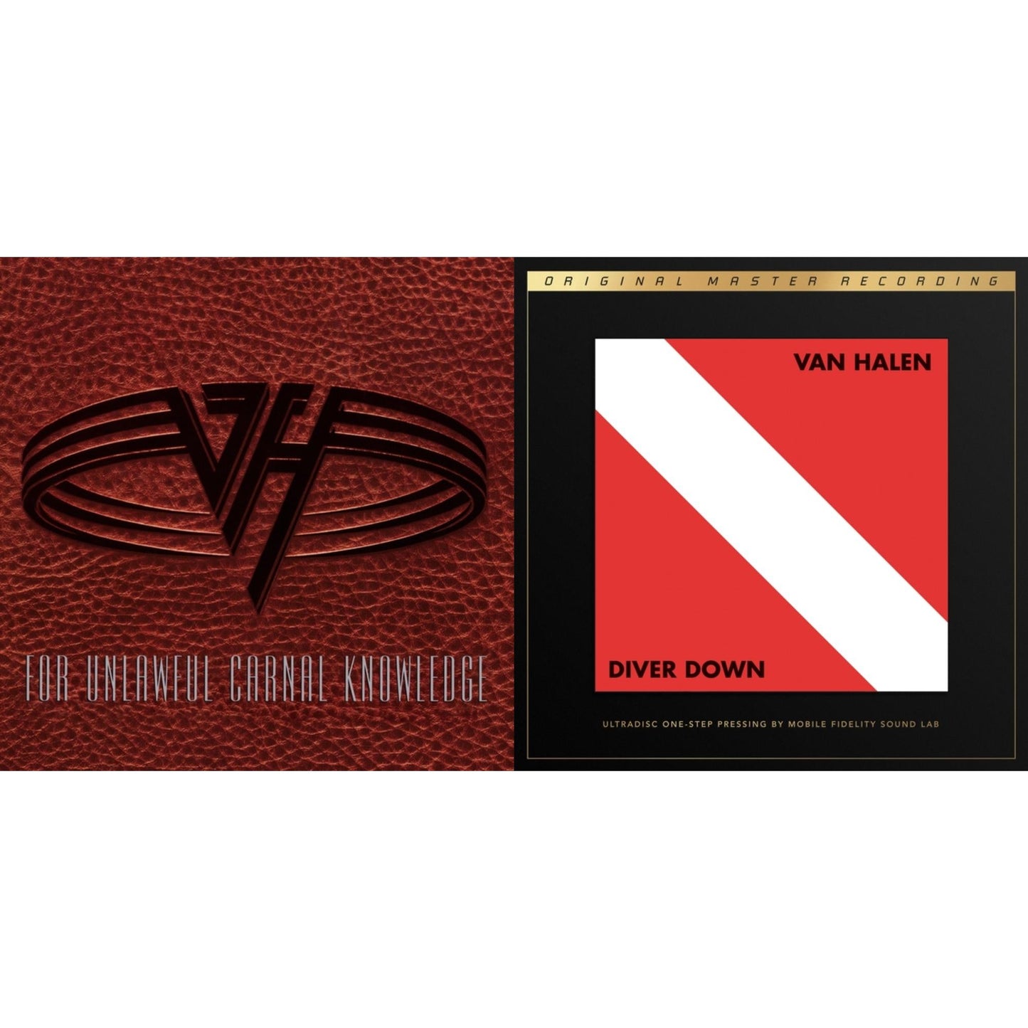 For Unlawful Carnal Knowledge (2LP/Blu-Ray/2CD) & Diver Down (2LP/180G/45RPM Audiophile Supervinyl Ultradisc One-Step/Original Masters/Limited)