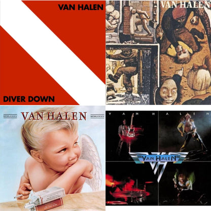 This is a 4 LP Vinyl SKU bundle.
1.This LP Vinyl is brand new.Format: LP VinylThis item's title is: Diver DownArtist: Van HalenLabel: RHINO/WARNER BROS.Barcode: 081227955007Release Date: 7/10/2015
2.This LP Vinyl is brand new.