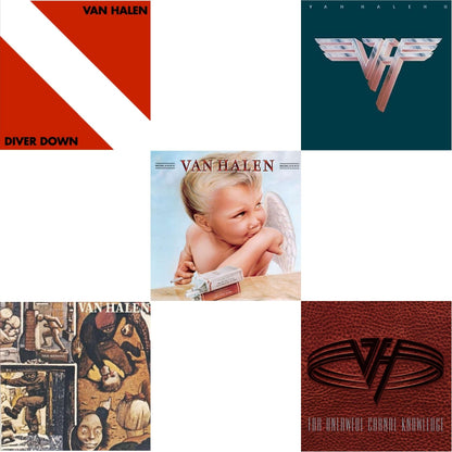 This is a 5 LP Vinyl SKU bundle.
1.This LP Vinyl is brand new.Format: LP VinylThis item's title is: Diver DownArtist: Van HalenLabel: RHINO/WARNER BROS.Barcode: 081227955007Release Date: 7/10/2015
2.This LP Vinyl is brand new.
