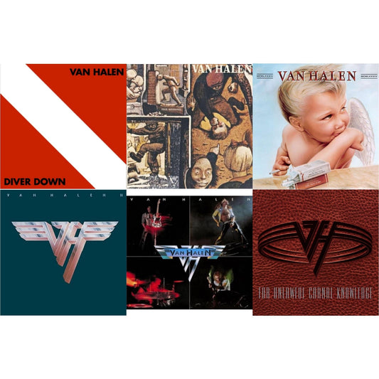 This is a 6 LP Vinyl SKU bundle.
1.This LP Vinyl is brand new.Format: LP VinylMusic Style: Hard RockThis item's title is: Van Halen Ii (180G/Remastered)Artist: Van HalenLabel: RHINO/WARNER BROS.Barcode: 081227954932Release Date: 7/10/2015
2.This LP Vinyl is brand new.