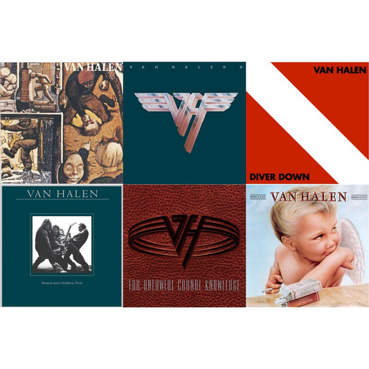 This is a 6 LP Vinyl SKU bundle.
1.This LP Vinyl is brand new.Format: LP VinylMusic Style: Hard RockThis item's title is: Van Halen Ii (180G/Remastered)Artist: Van HalenLabel: RHINO/WARNER BROS.Barcode: 081227954932Release Date: 7/10/2015
2.This LP Vinyl is brand new.