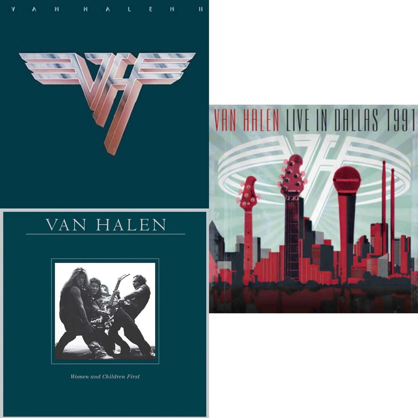 Van Halen Ii (180G/Remastered) & Women & Children First & Live In Dallas 1991 (X) (2LP)