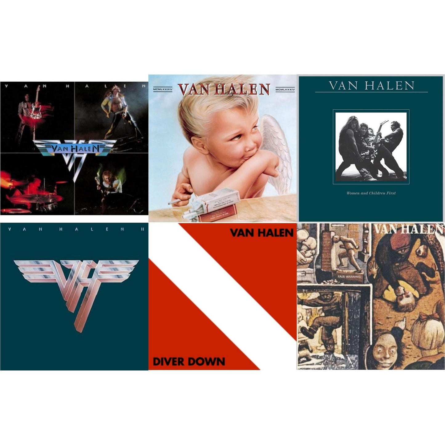 Van Halen Ii (180G/Remastered) & Women & Children First & Fair Warning & Diver Down & Van Halen (Digitally Remastered) & 1984