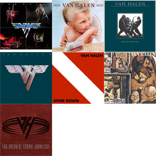 This is a 7 LP Vinyl SKU bundle.
1.This LP Vinyl is brand new.Format: LP VinylMusic Style: Hard RockThis item's title is: Van Halen Ii (180G/Remastered)Artist: Van HalenLabel: RHINO/WARNER BROS.Barcode: 081227954932Release Date: 7/10/2015
2.This LP Vinyl is brand new.