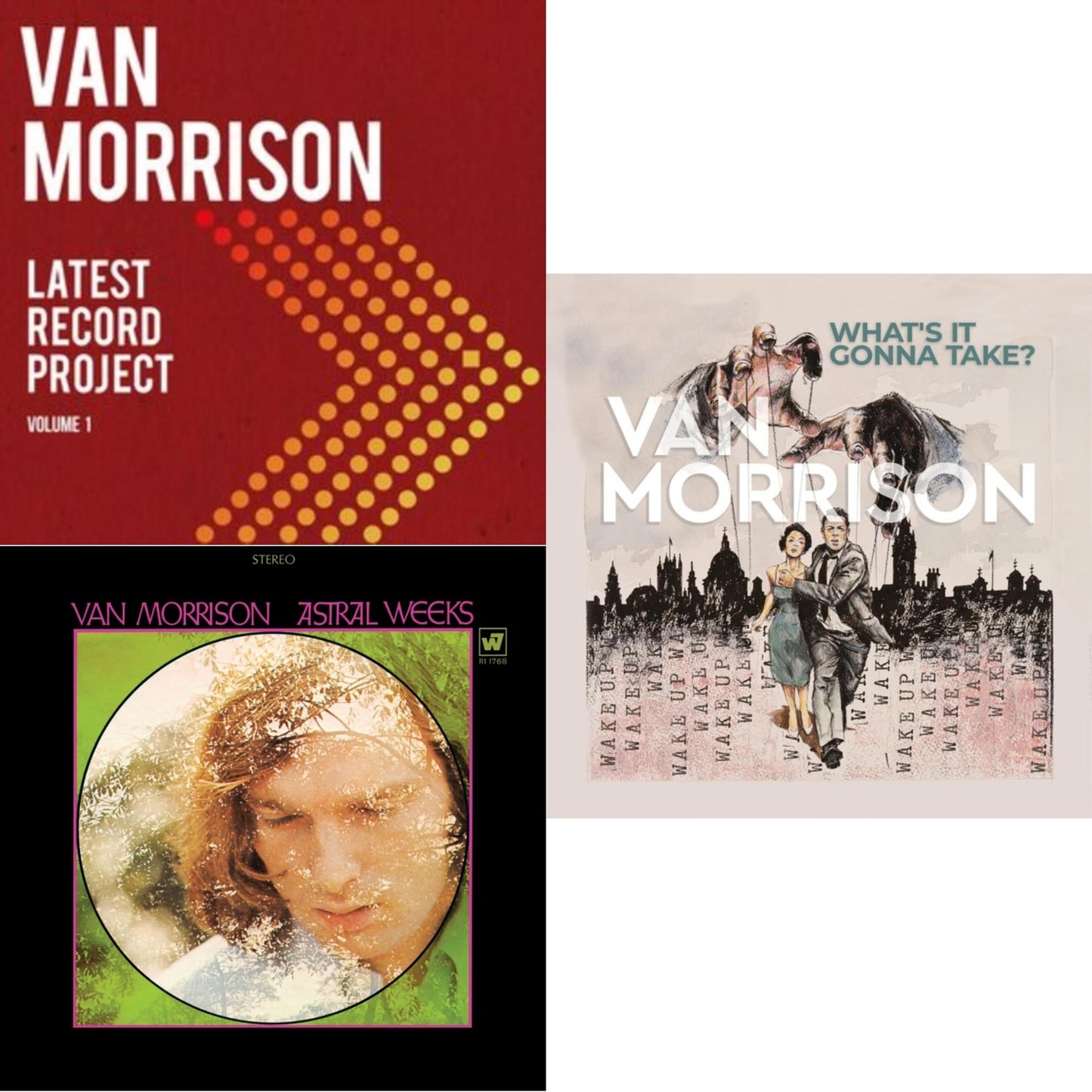 This is a 3 LP Vinyl SKU bundle.
1.This LP Vinyl is brand new.Format: LP VinylMusic Style: Classic RockThis item's title is: Astral Weeks (Olive LP Vinyl) (Rocktober)Artist: Van MorrisonLabel: Warner RecordsBarcode: 081227827304Release Date: 10/6/2023
2.This LP Vinyl is brand new.