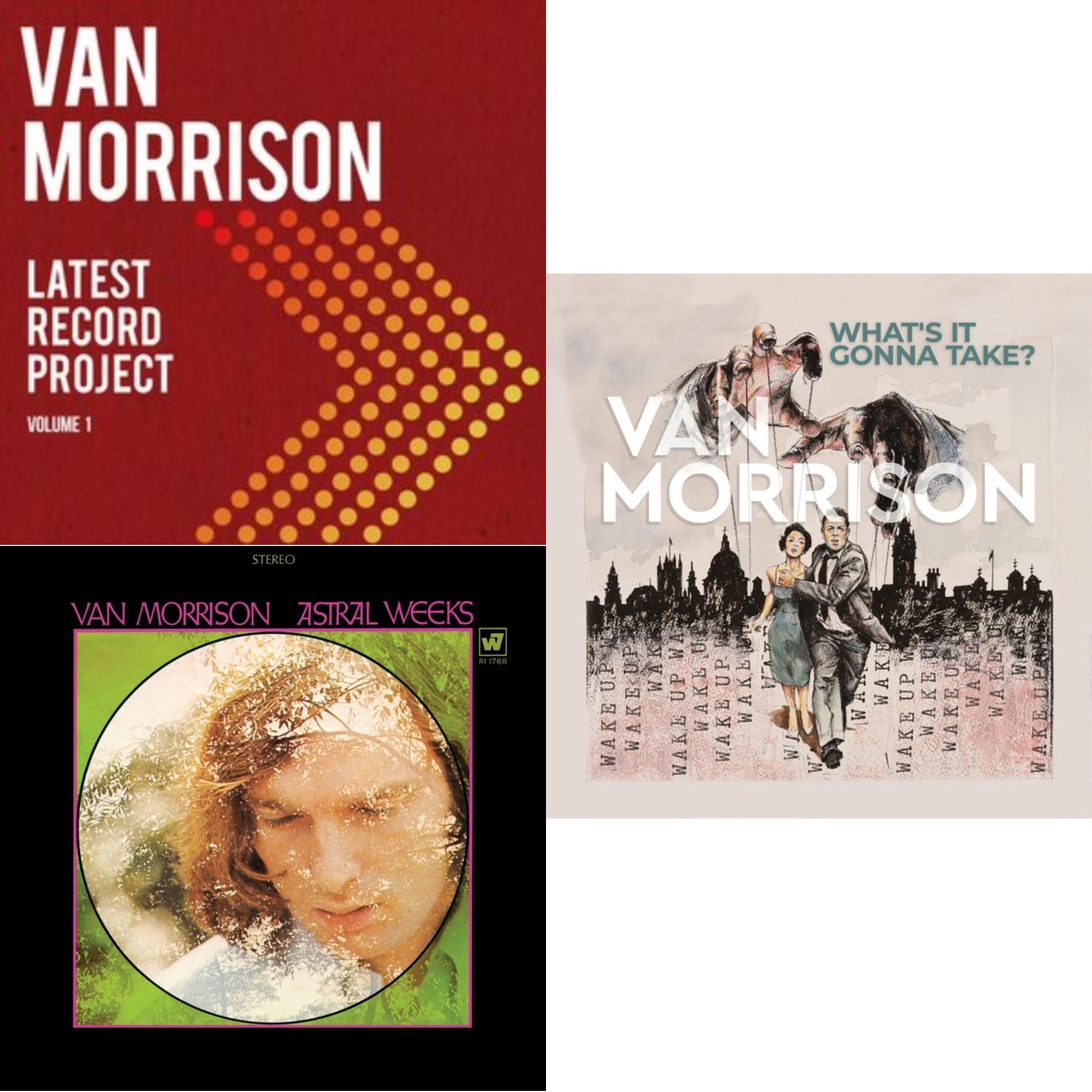 This is a 3 LP Vinyl SKU bundle.
1.This LP Vinyl is brand new.Format: LP VinylMusic Style: Classic RockThis item's title is: Astral Weeks (Olive LP Vinyl) (Rocktober)Artist: Van MorrisonLabel: Warner RecordsBarcode: 081227827304Release Date: 10/6/2023
2.This LP Vinyl is brand new.