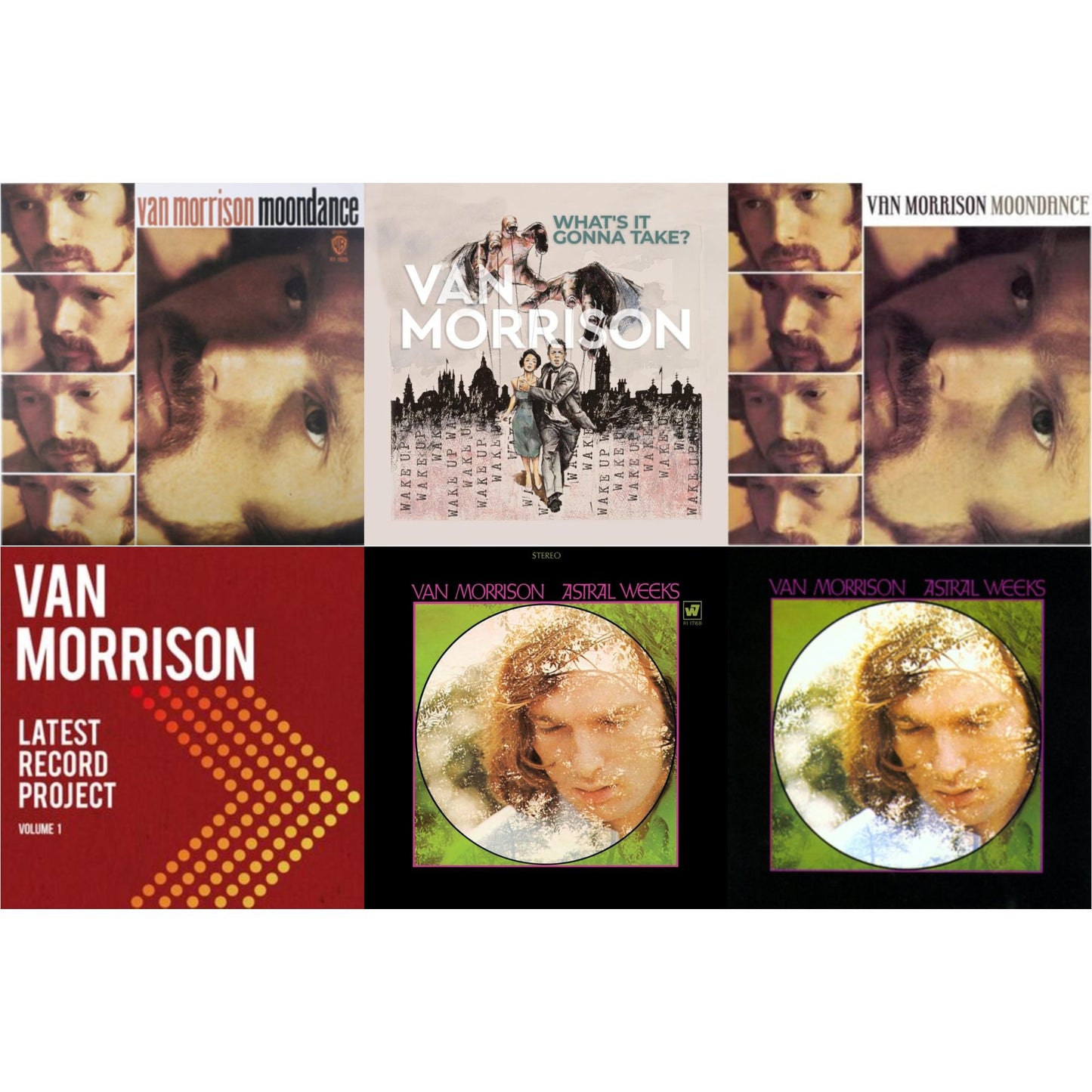 This is a 6 LP Vinyl SKU bundle.
1.This LP Vinyl is brand new.Format: LP VinylThis item's title is: Moondance (Deluxe/3LP)Artist: Van MorrisonBarcode: 081227820992Release Date: 12/1/2023
2.This LP Vinyl is brand new.