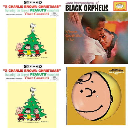 This is a 4 LP Vinyl SKU bundle.
1.This LP Vinyl is brand new.Format: LP VinylMusic Style: Cool JazzThis item's title is: Charlie Brown Christmas (180G)Artist: Vince Trio GuaraldiLabel: CRAFT RECORDINGSBarcode: 888072035485Release Date: 11/17/2017
2.This LP Vinyl is brand new.