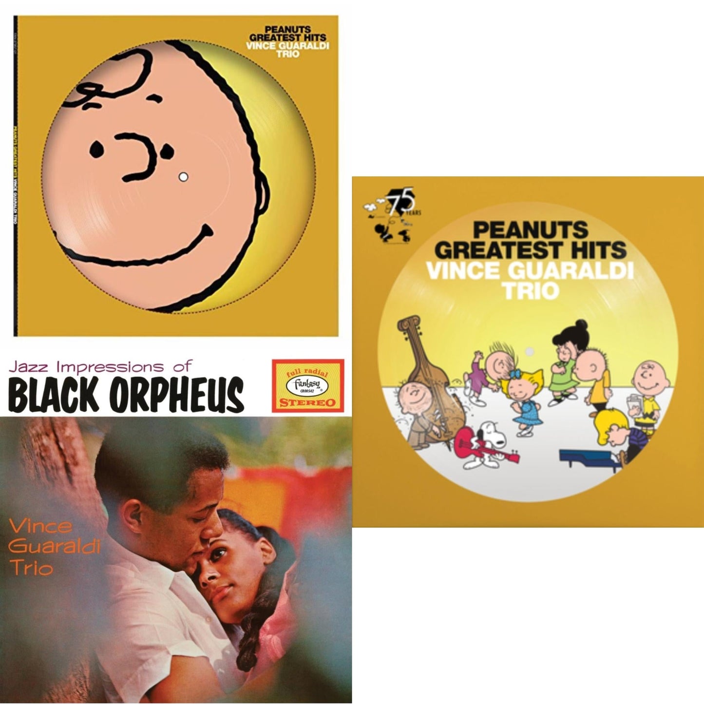 Peanuts Greatest Hits (Picdisc) & Jazz Impressions Of Black Orpheus (Expanded Edition) (Deluxe/3LP) & Peanuts Greatest Hits (75Th Anniversary) (Picture Disc)