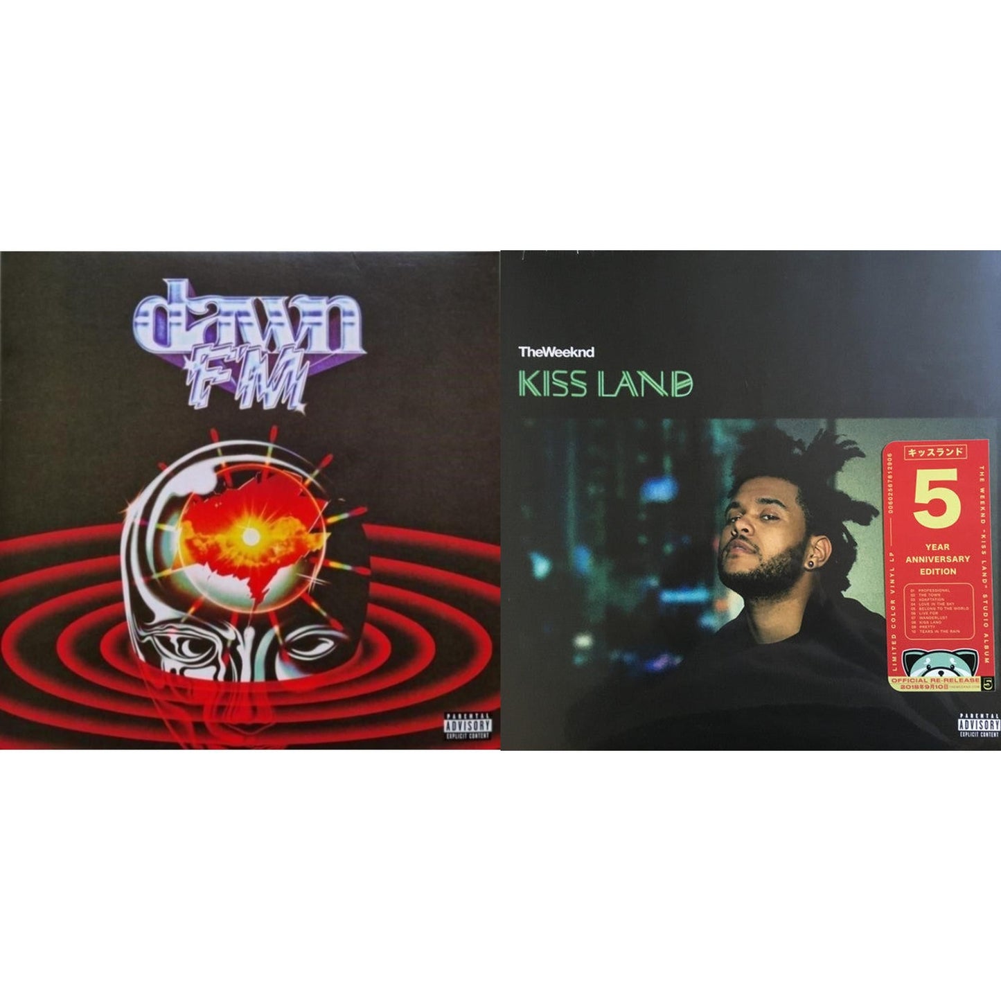 Dawn Fm (Version 2) (Translucent Silver LP Vinyl) & Kiss Land (2LP/Seaglass Vinyl)