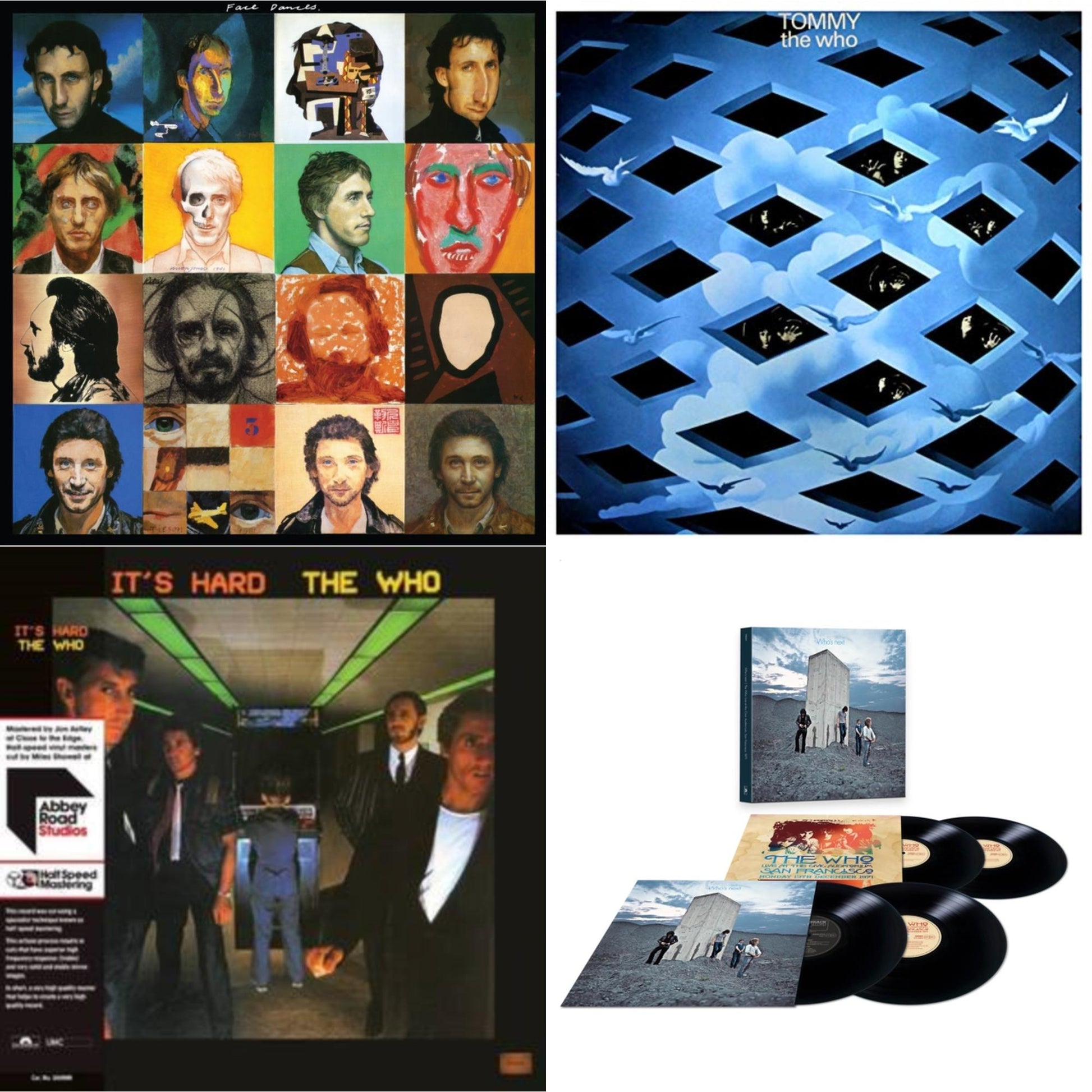 This is a 4 LP Vinyl SKU bundle.
1.This LP Vinyl is brand new.Format: LP VinylMusic Style: Pop RockThis item's title is: Face Dances (2LP/Color Vinyl)Artist: WhoLabel: GEFFENBarcode: 602435432274Release Date: 6/12/2021
2.This LP Vinyl is brand new.