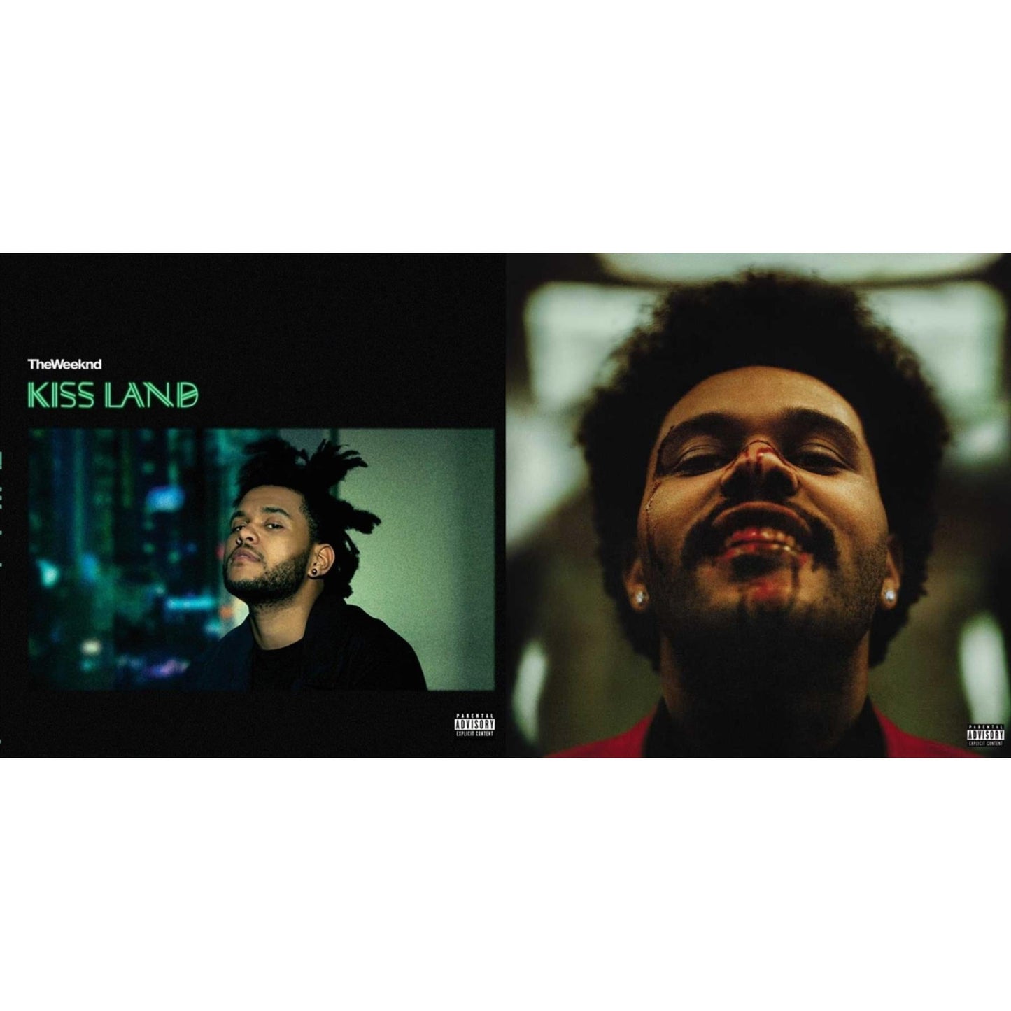 After Hours (X) (2LP/Clear W/ Red Splatter Vinyl) & Kiss Land (2LP/Seaglass Vinyl)