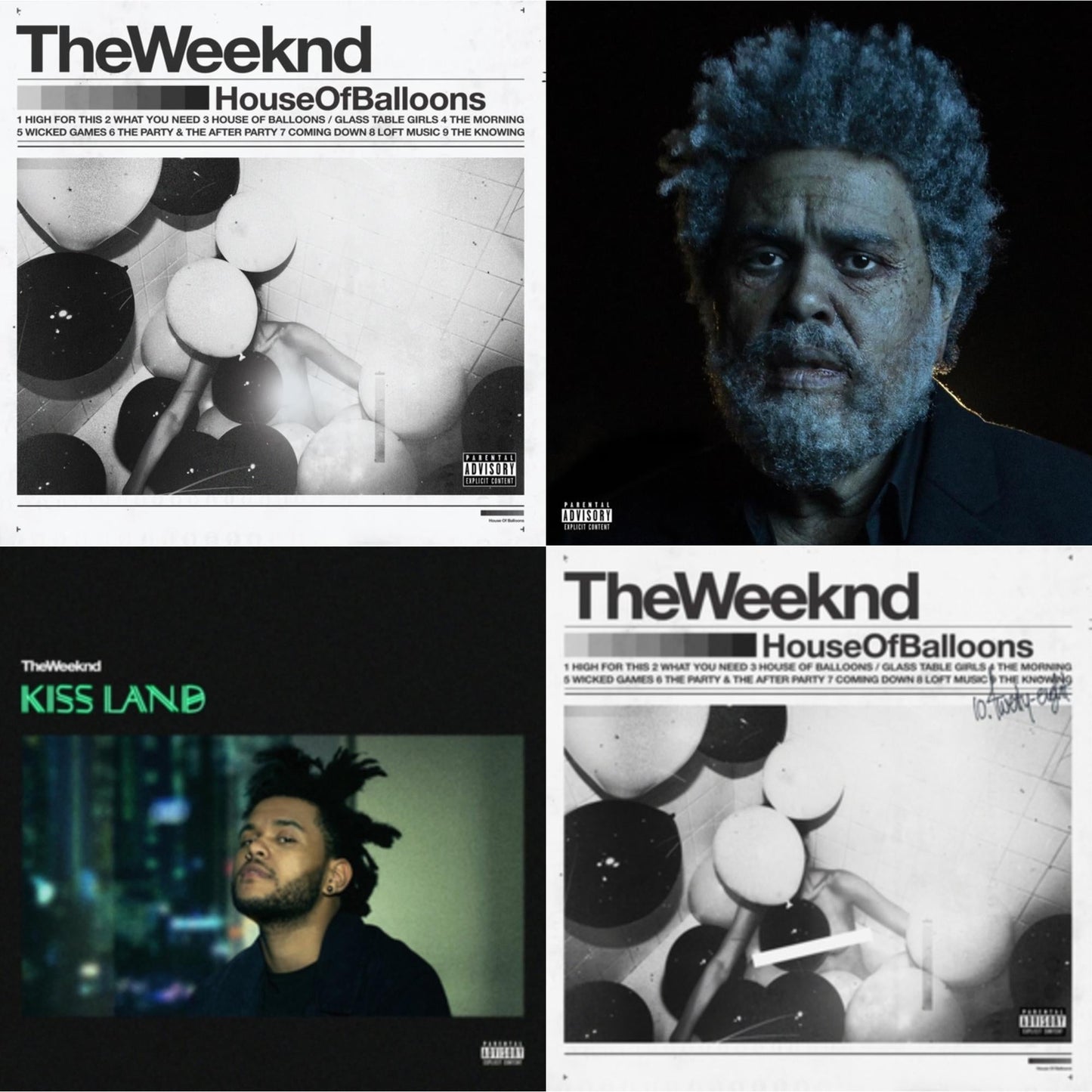 House Of Balloons (10Th Anniversary) (2LP) & Dawn Fm (X) (2LP) & Kiss Land (2LP) & House Of Balloons (X)
