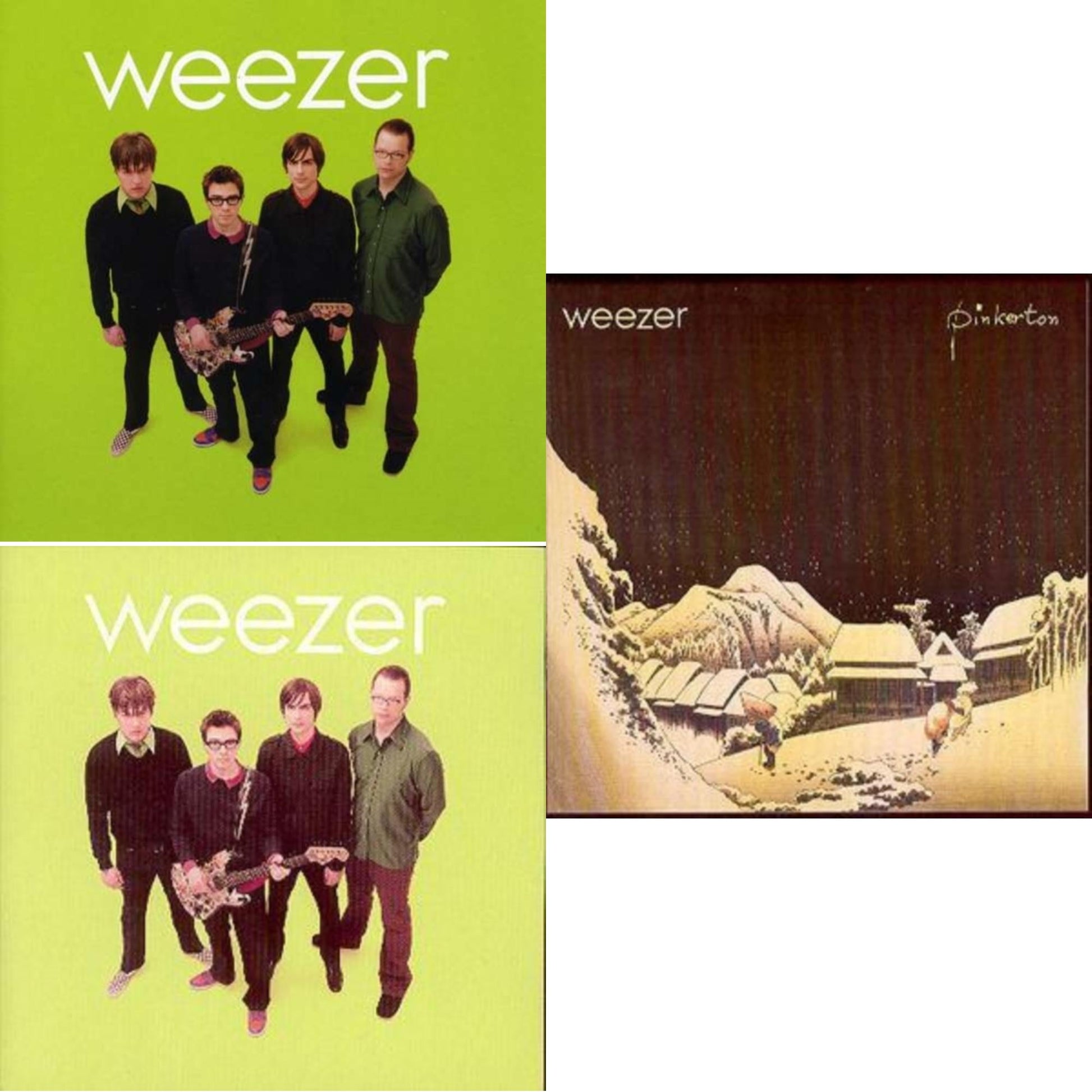 This is a 3 CD SKU bundle.
1.This CD is brand new.Format: CDMusic Style: HouseThis item's title is: WeezerArtist: WeezerLabel: Peacefrog RecordsBarcode: 606949304522Release Date: 5/15/2001
2.This CD is brand new.