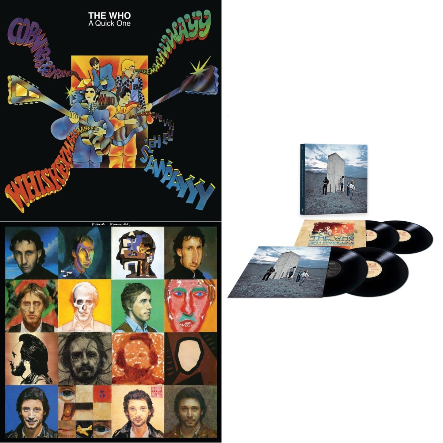 Face Dances (2LP/Color Vinyl) & Quick One (Half-Speed Master) & Who's Next/San Francisco 1971 (4LP)