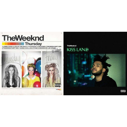 This is a 2 LP Vinyl SKU bundle.
1.This LP Vinyl is brand new.Format: LP VinylMusic Style: Contemporary R&BThis item's title is: ThursdayArtist: WeekndLabel: REPUBLICBarcode: 602547264930Release Date: 8/21/2015
2.This LP Vinyl is brand new.