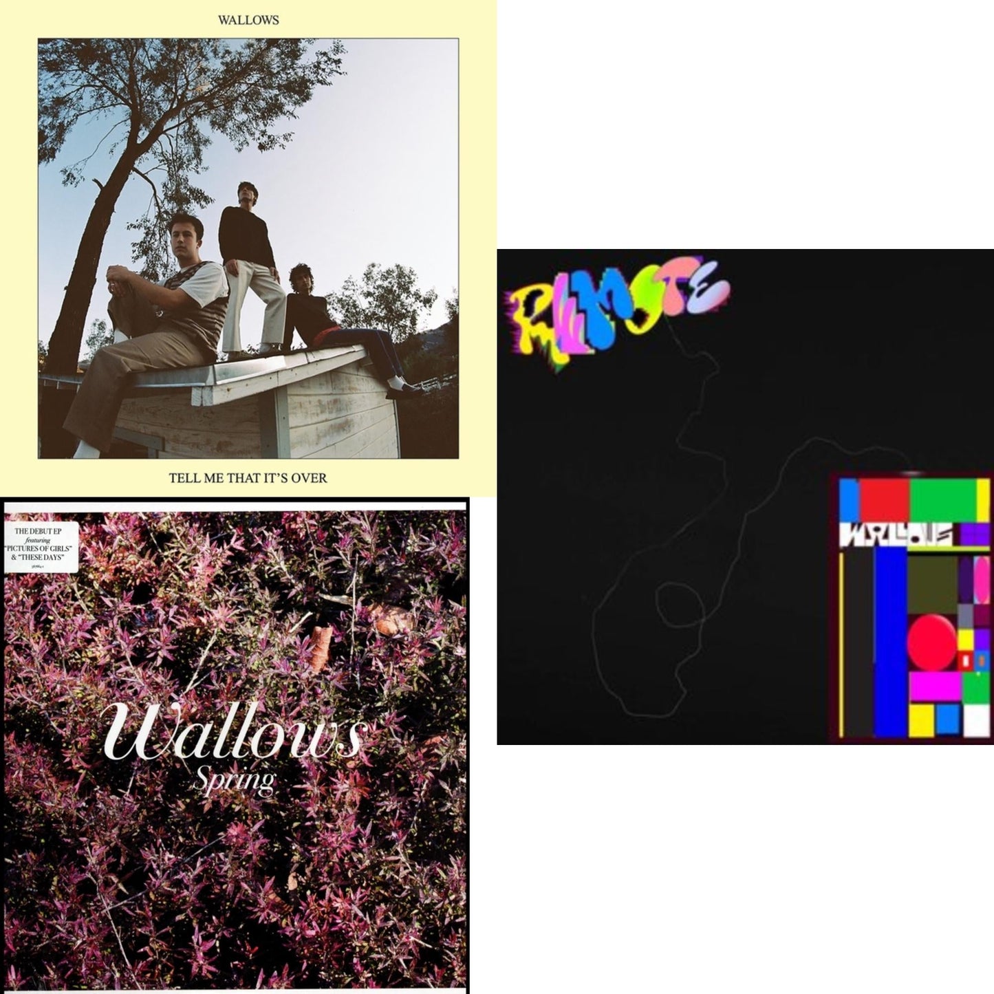 Tell Me That It's Over (Yellow LP Vinyl) & Remote (Pink  LP Vinyl/Etched B-Side) & Spring Ep (X) (Pink & Green LP Vinyl)