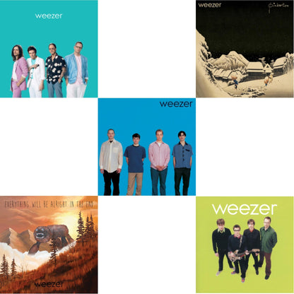 Weezer: Teal Album & Everything Will Be Alright In The End & Weezer (Blue Album) & Pinkerton & Weezer (Green Album)