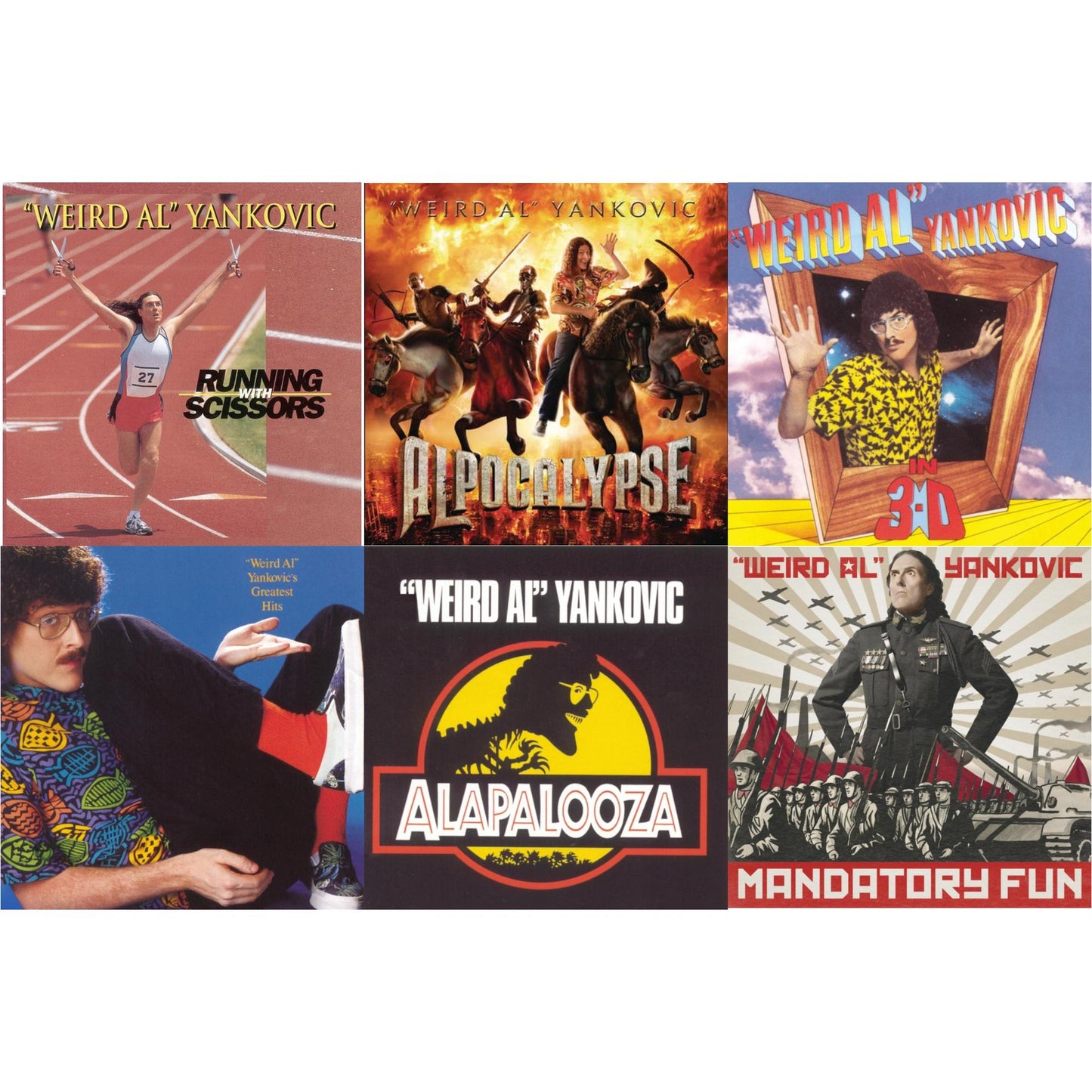 Running With Scissors & Alpocalypse & In 3D & Greatest Hits & Alapalooza & Mandatory Fun