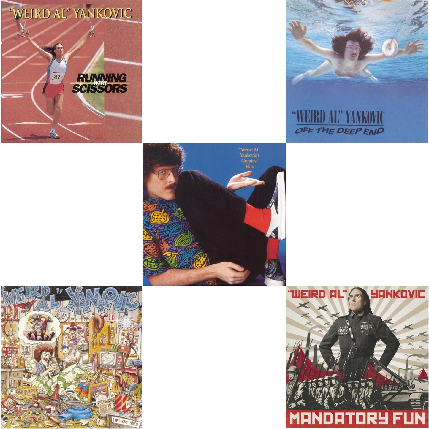 Running With Scissors & Weird Al Yankovic & Greatest Hits & Off The Deep End & Mandatory Fun