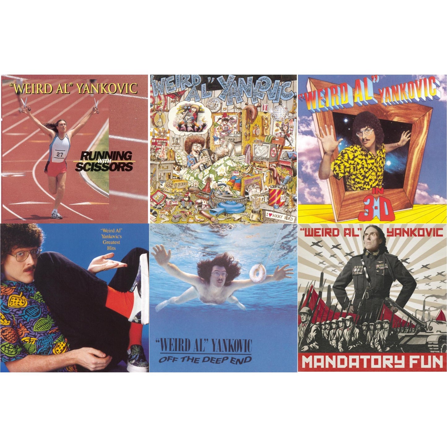 Running With Scissors & Weird Al Yankovic & In 3D & Greatest Hits & Off The Deep End & Mandatory Fun