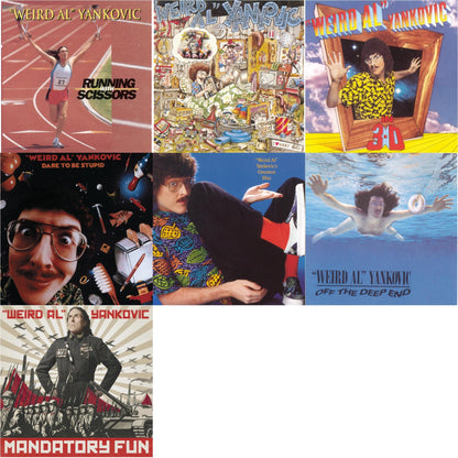 Running With Scissors & Weird Al Yankovic & In 3D & Dare To Be Stupid & Greatest Hits & Off The Deep End & Mandatory Fun