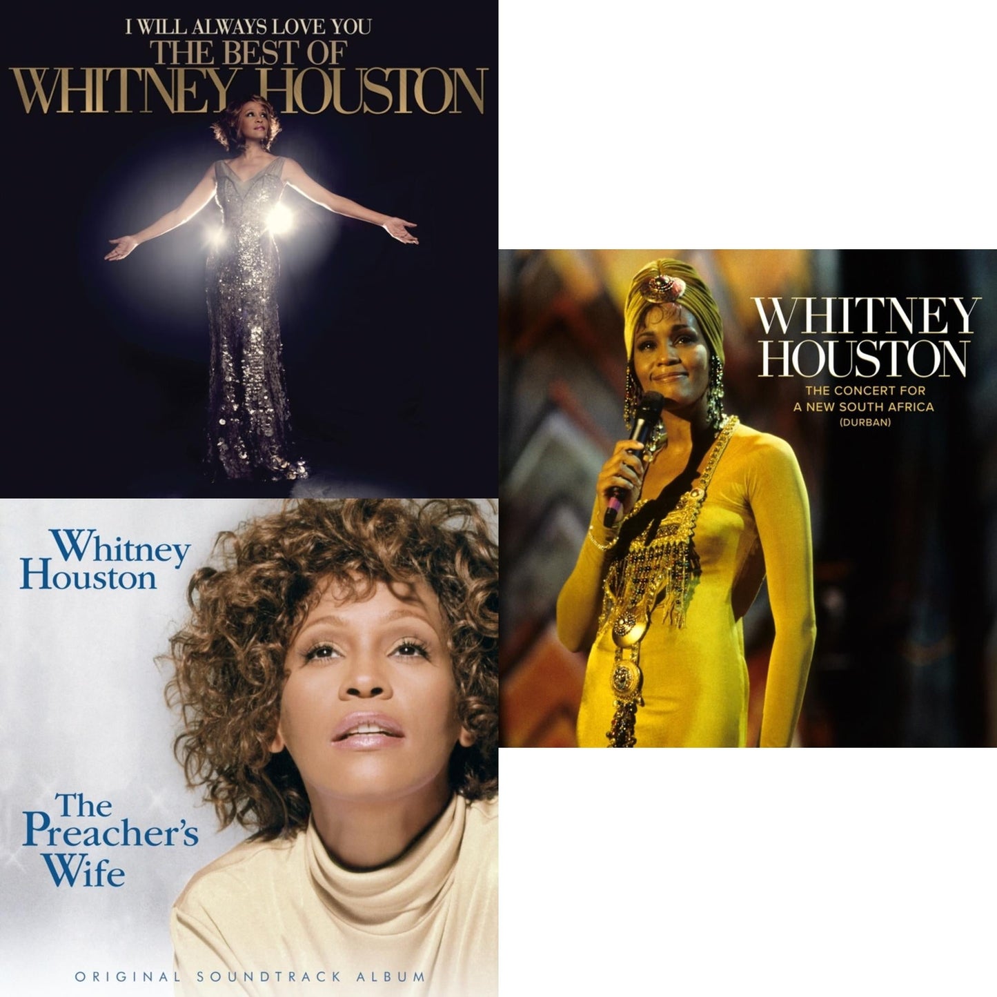 I Will Always Love You: The Best Of Whitney Houston (2LP) & Preacher's Wife Ost & Concert For A New South Africa (Durban) (2LP)