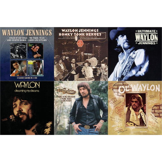 This is a 6 CD SKU bundle.
1.This CD is brand new.Format: CDThis item's title is: Singer Of Sad Songs / The Taker-Tulsa / Good Hearted Woman / Ladies Love OutlawsArtist: Waylon JenningsBarcode: 5013929800021Release Date: 7/16/2021
2.This CD is brand new.