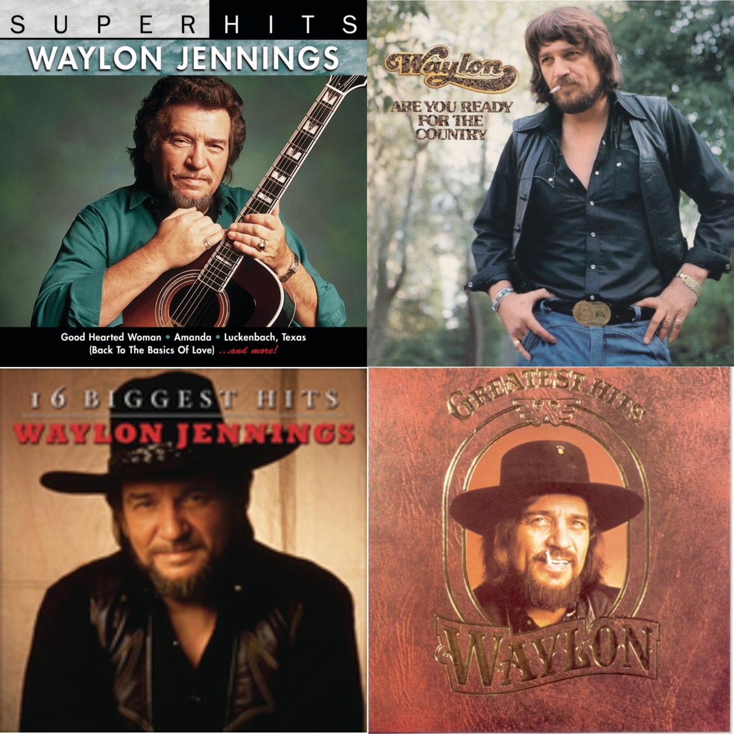 Super Hits & Are You Ready For The Country & 16 Biggest Hits & Greatest Hits