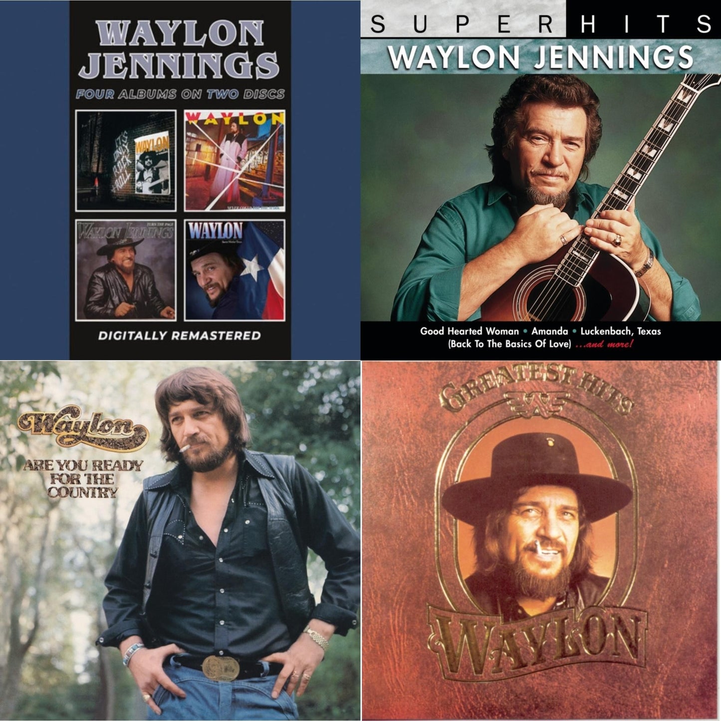 It's Only Rock & Roll / Never Could Toe The Mark / Turn The Page / Sweet Mother Texas & Super Hits & Are You Ready For The Country & Greatest Hits