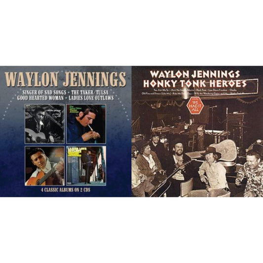 This is a 2 CD SKU bundle.
1.This CD is brand new.Format: CDThis item's title is: Singer Of Sad Songs / The Taker-Tulsa / Good Hearted Woman / Ladies Love OutlawsArtist: Waylon JenningsBarcode: 5013929800021Release Date: 7/16/2021
2.This CD is brand new.