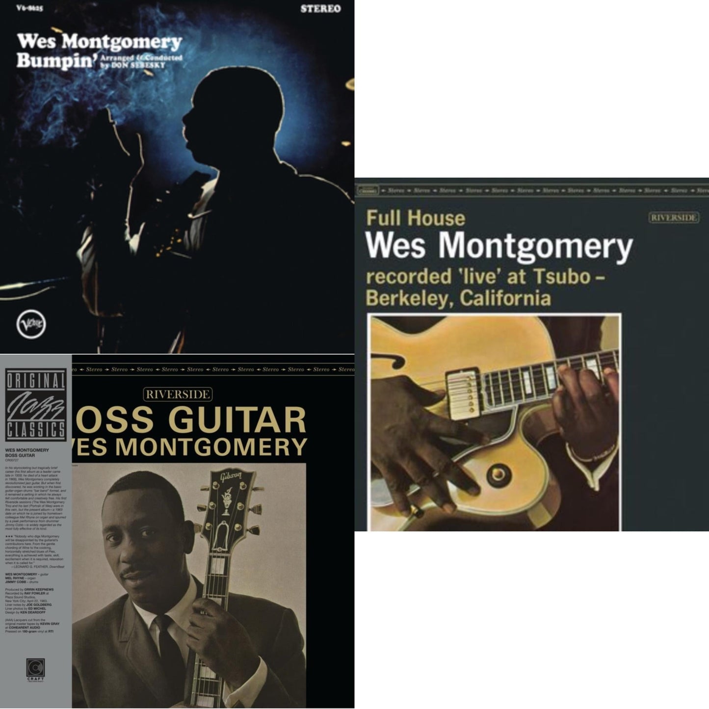 Bumpin (Verve Acoustic Sounds Series) (180G) & Boss Guitar (Original Jazz Classics Series) (180G) & Full House (Original Jazz Classics Series) (180G)