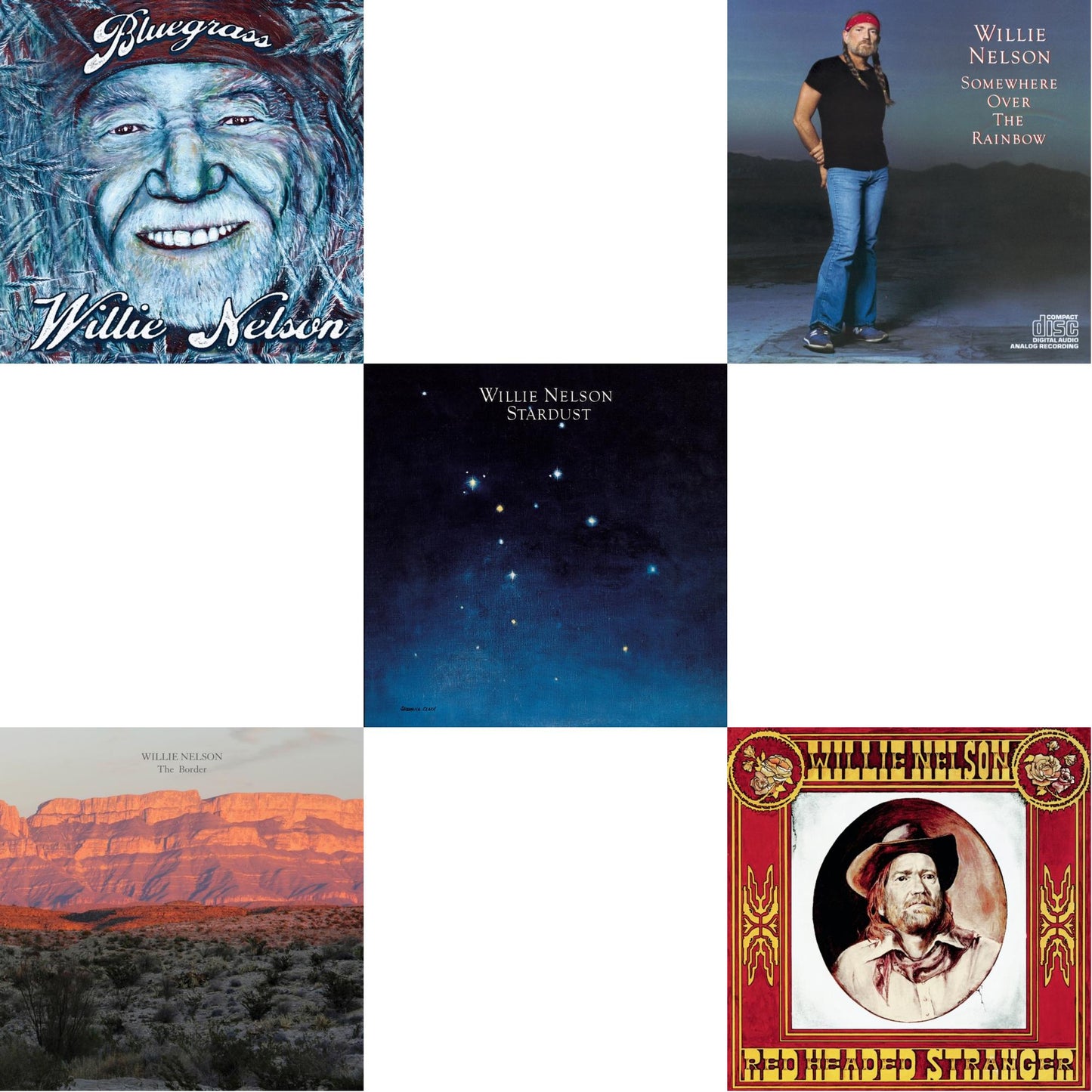 Bluegrass & Border & Stardust & Over The Rainbow & Red Headed Stranger
