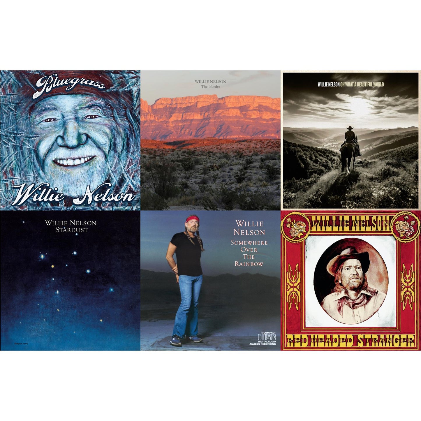 Bluegrass & Border & Oh What A Beautiful World & Stardust & Over The Rainbow & Red Headed Stranger