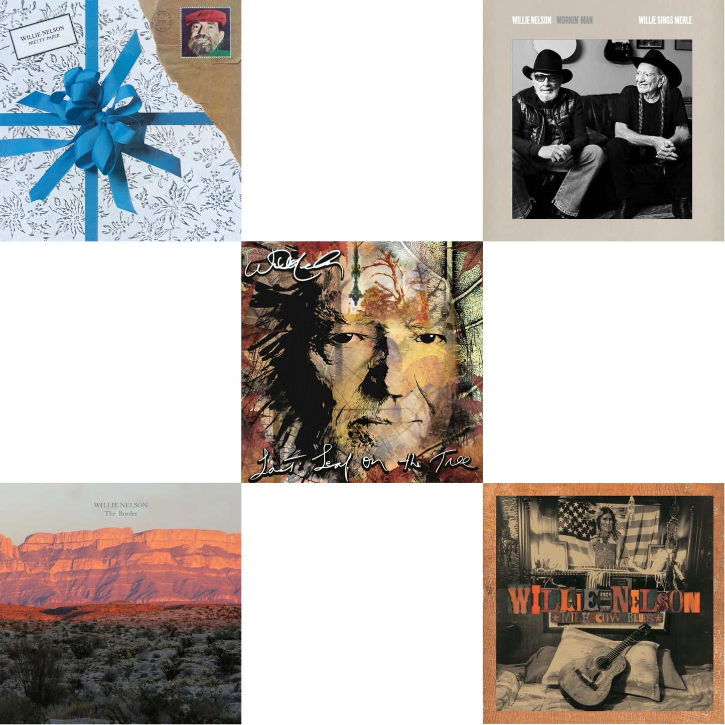 Pretty Paper & Border & Last Leaf On The Tree (Amber Fossil Vinyl/2LP) & Workin Man: Willie Sings Merle & Milk Cow Blues (2LP/180G)