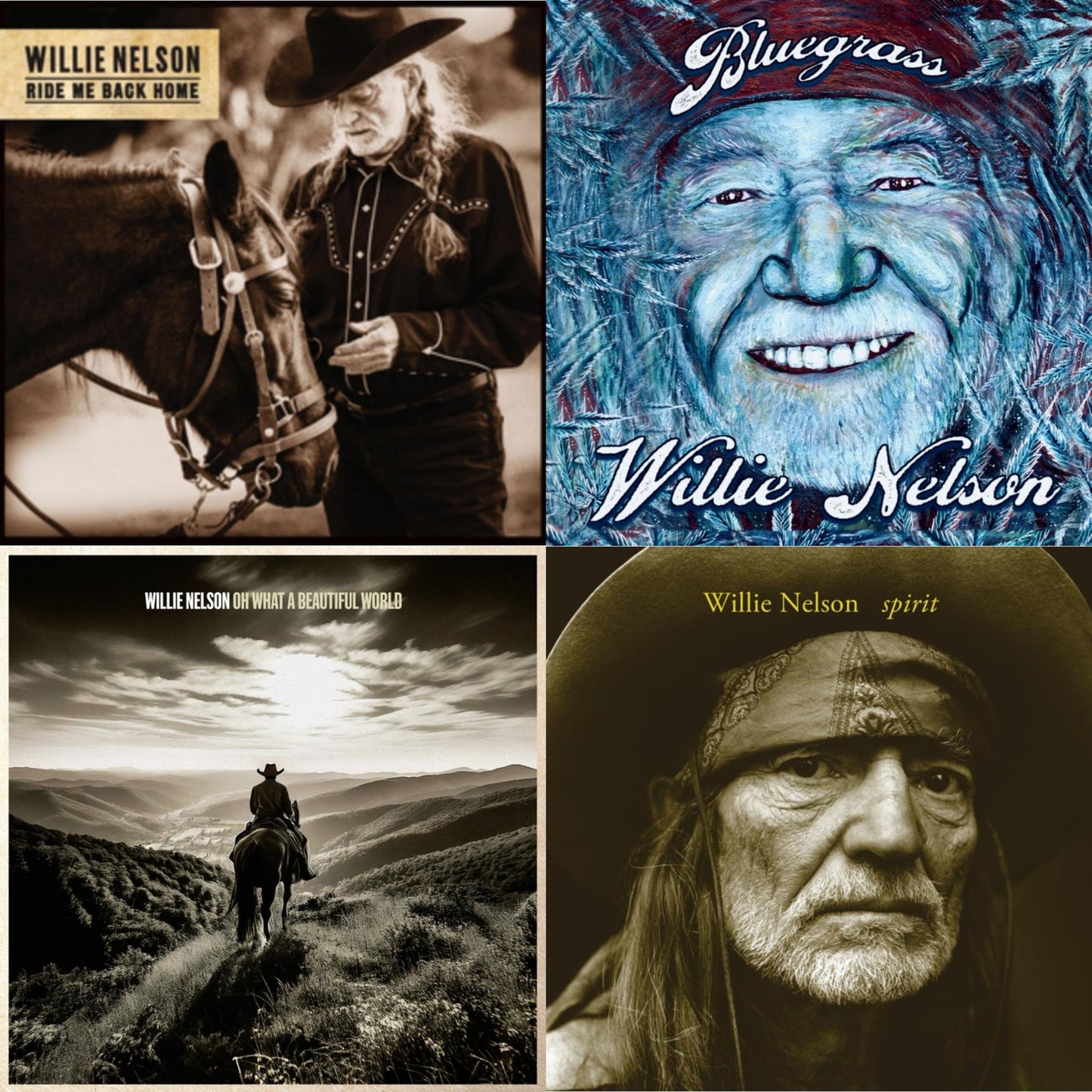 Ride Me Back Home (150G) & Bluegrass (Electric Blue LP Vinyl) & Oh What A Beautiful World & Spirit (180G)