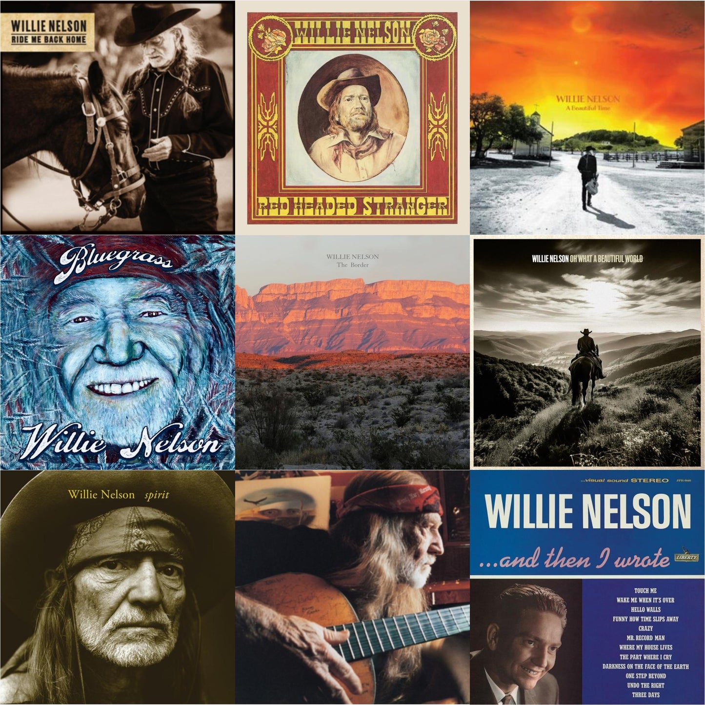 Ride Me Back Home (150G) & Red Headed Stranger (150G/Dl Insert) & Beautiful Time & Bluegrass (Electric Blue LP Vinyl) & Border & Oh What A Beautiful World & Spirit (180G) & It Always Will Be & And Then I Wrote (Blue LP Vinyl)