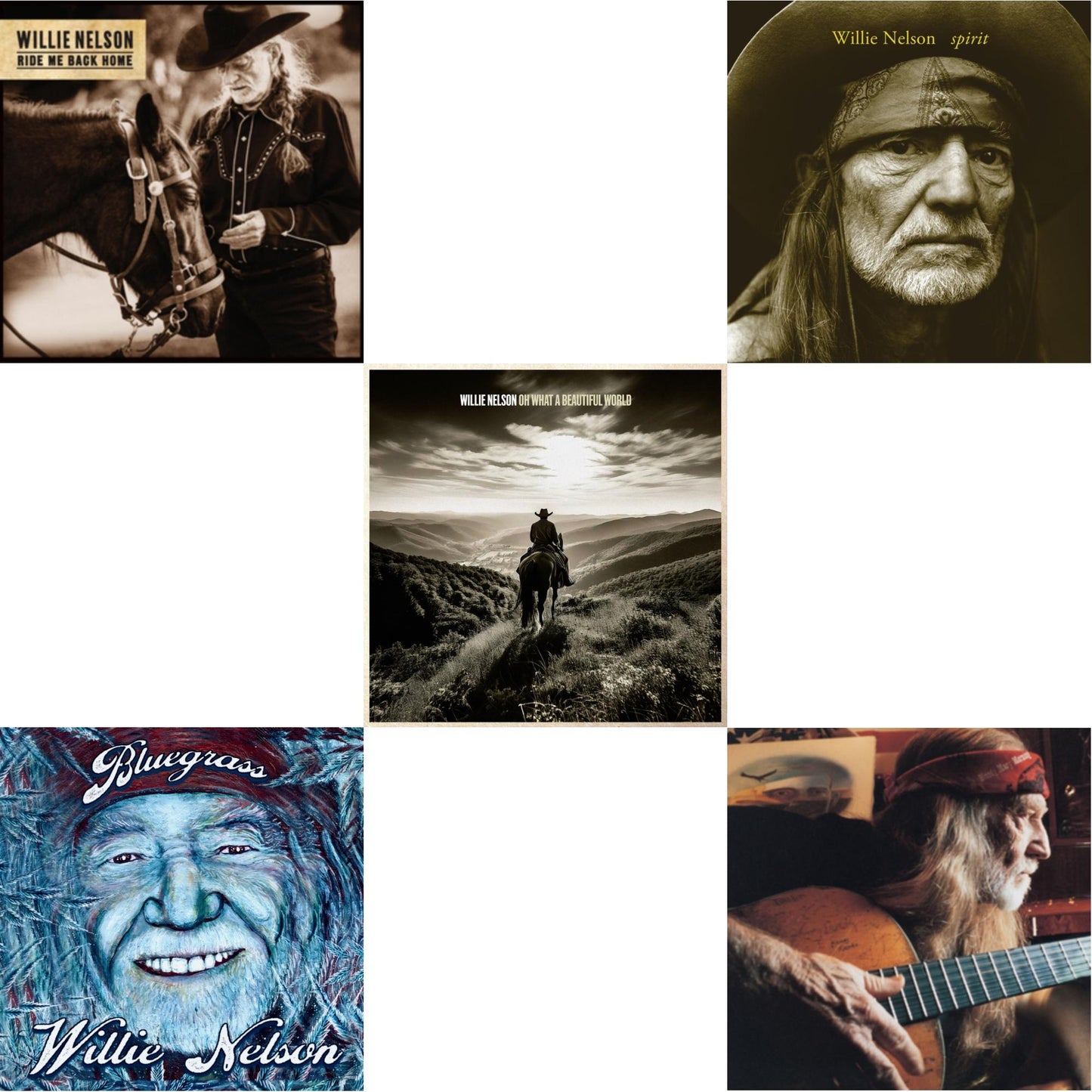 Ride Me Back Home (150G) & Bluegrass (Electric Blue LP Vinyl) & Oh What A Beautiful World & Spirit (180G) & It Always Will Be