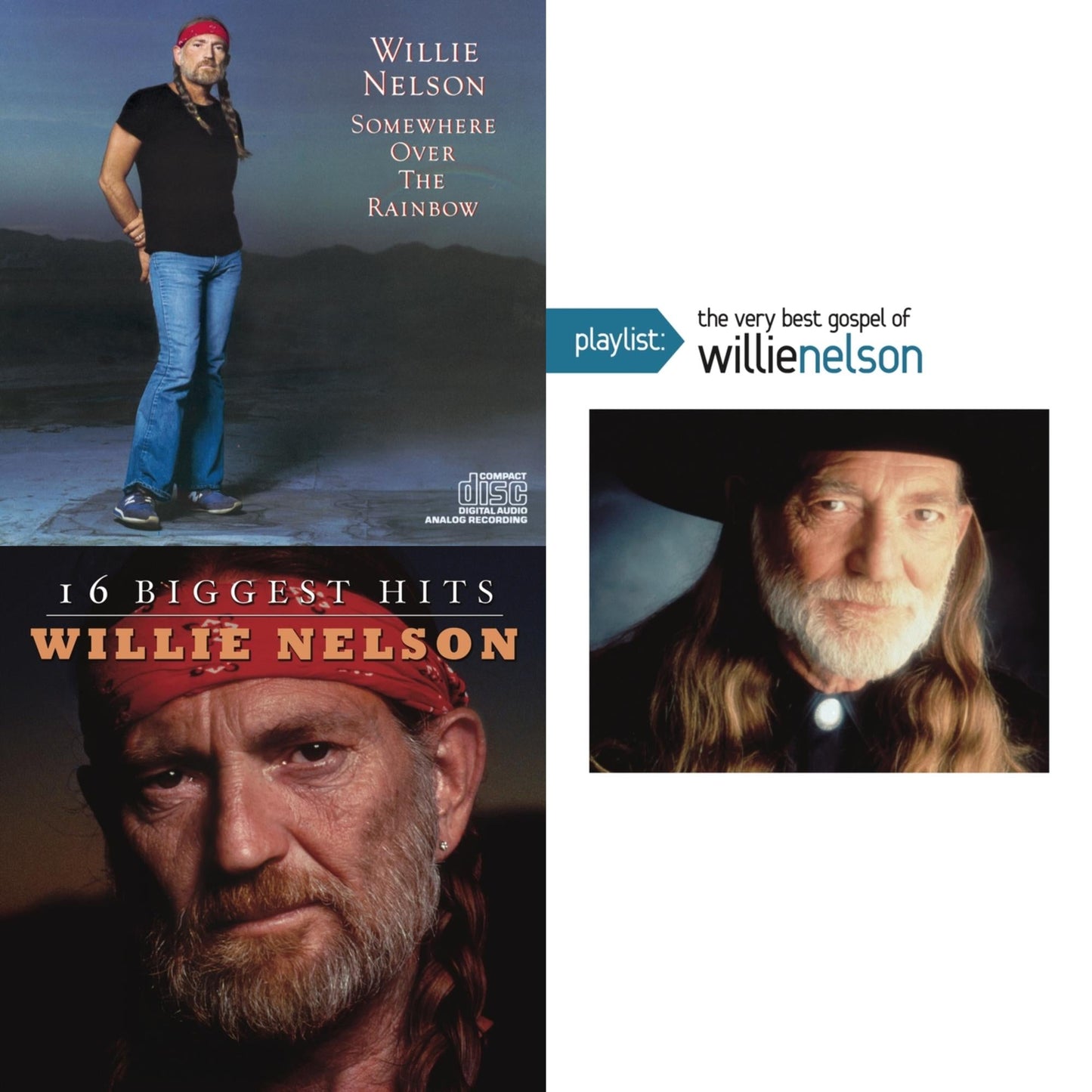Over The Rainbow & 16 Biggest Hits & Playlist: Very Best Gospel Of Willie Nelson