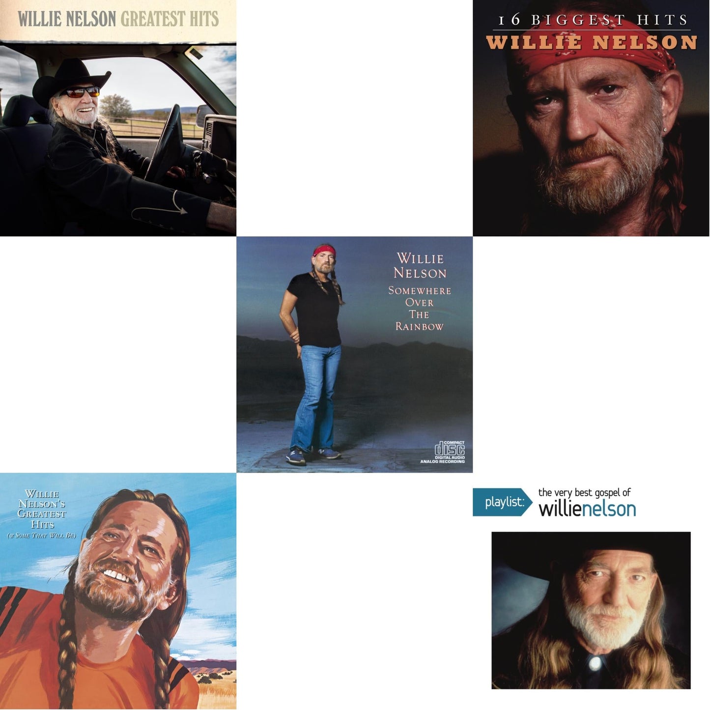 Greatest Hits & Willie Nelson�S Greatest Hits & Over The Rainbow & 16 Biggest Hits & Playlist: Very Best Gospel Of Willie Nelson