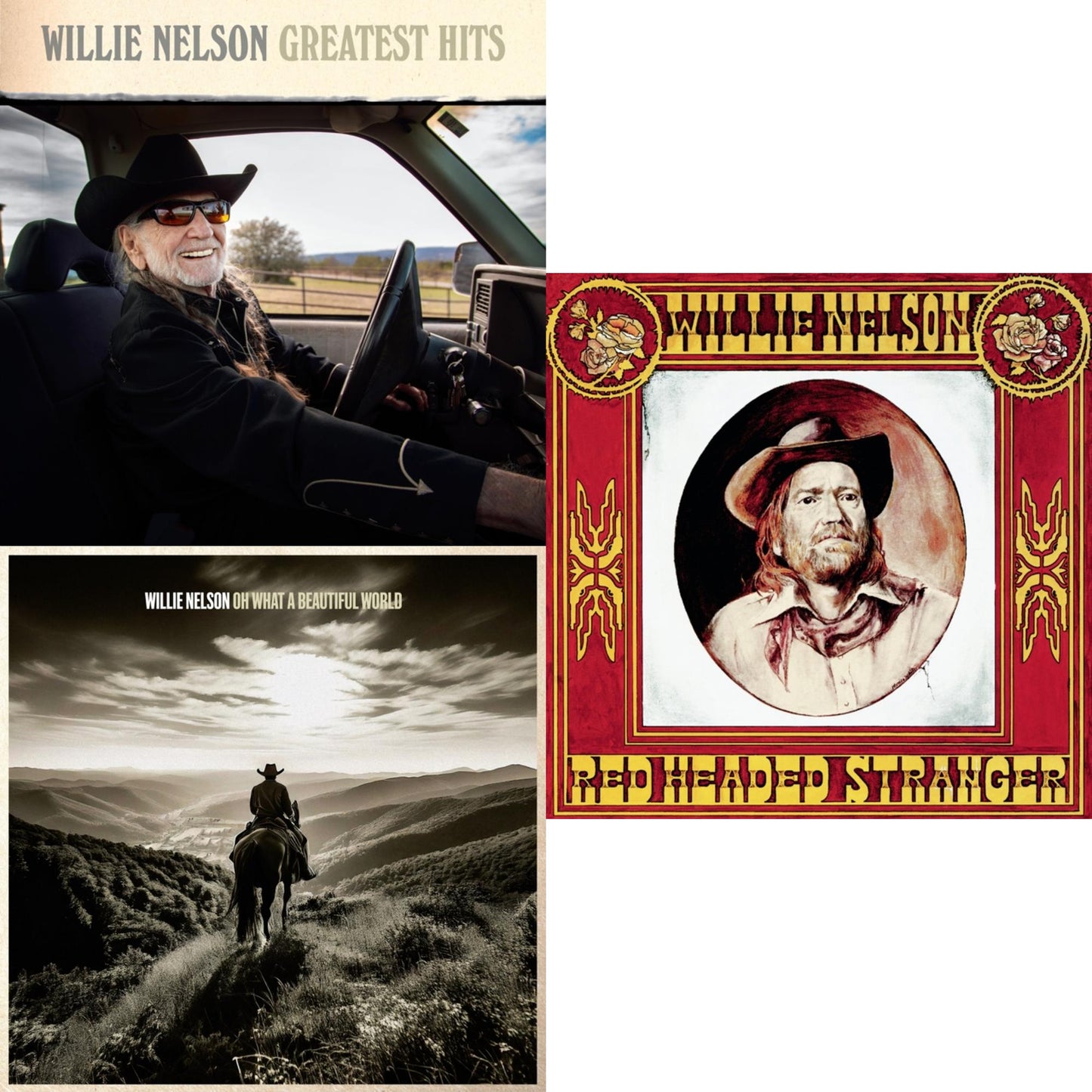 Greatest Hits & Oh What A Beautiful World & Red Headed Stranger