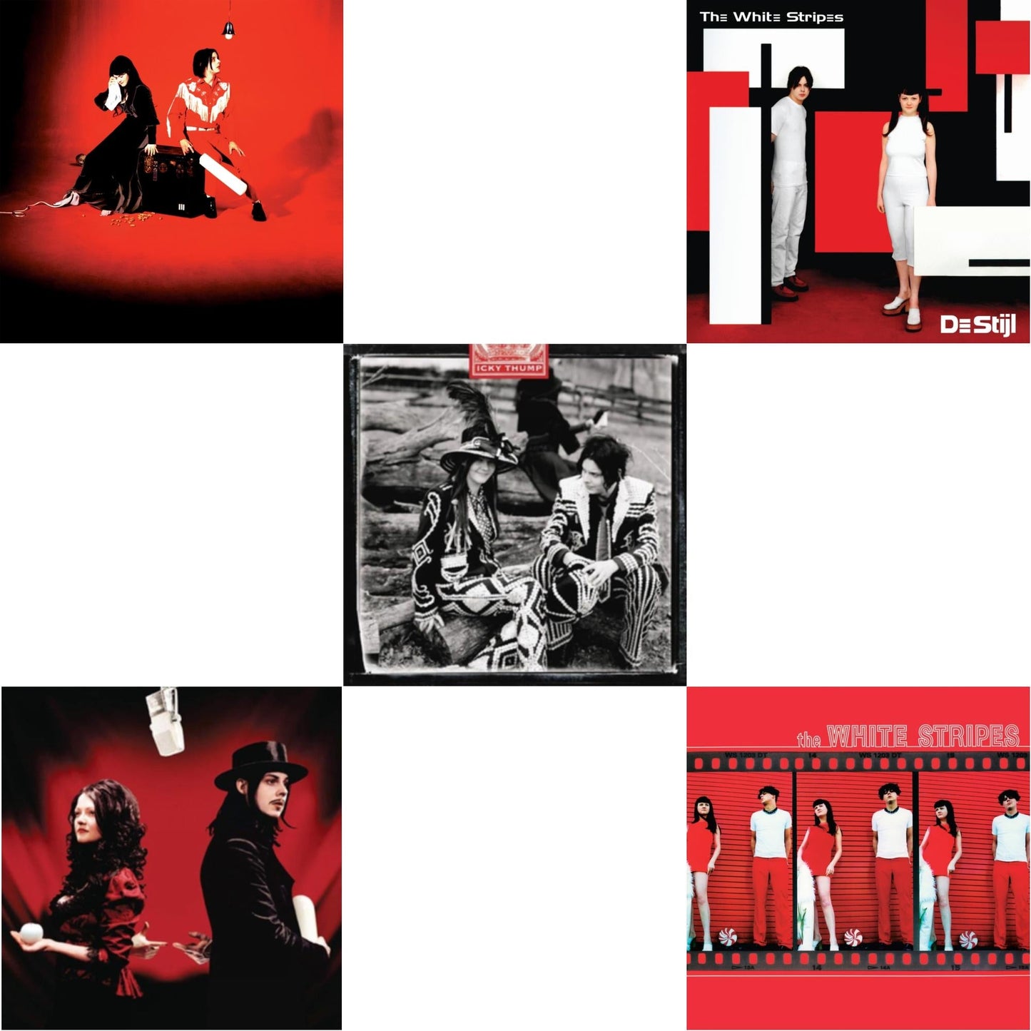 Elephant (2LP) & Get Behind Me Satan (2LP) & Icky Thump (2LP) & De Stijl & White Stripes