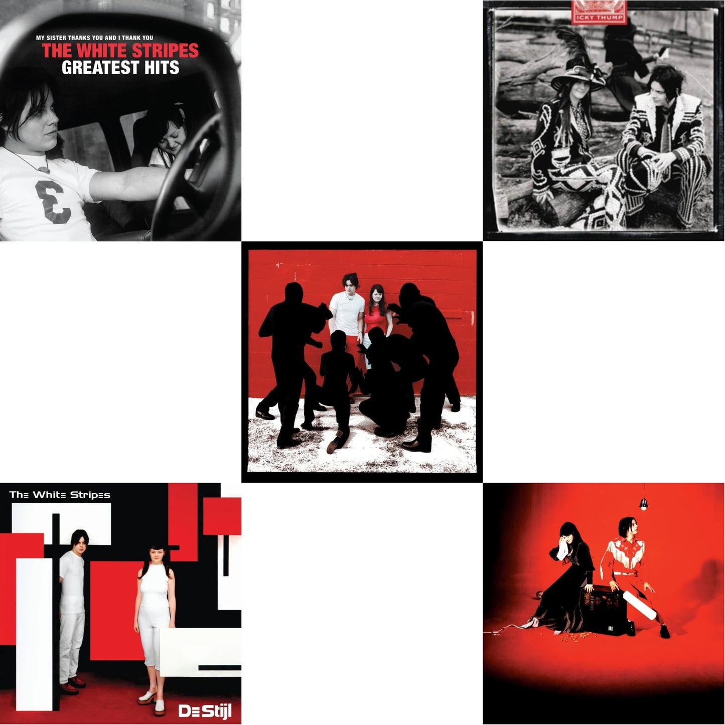 This is a 5 LP Vinyl SKU bundle.
1.This LP Vinyl is brand new.Format: LP VinylMusic Style: Blues RockThis item's title is: Elephant (2LP)Artist: White StripesLabel: LEGACY / THIRD MANBarcode: 194398424019Release Date: 3/25/2022
2.This LP Vinyl is brand new.