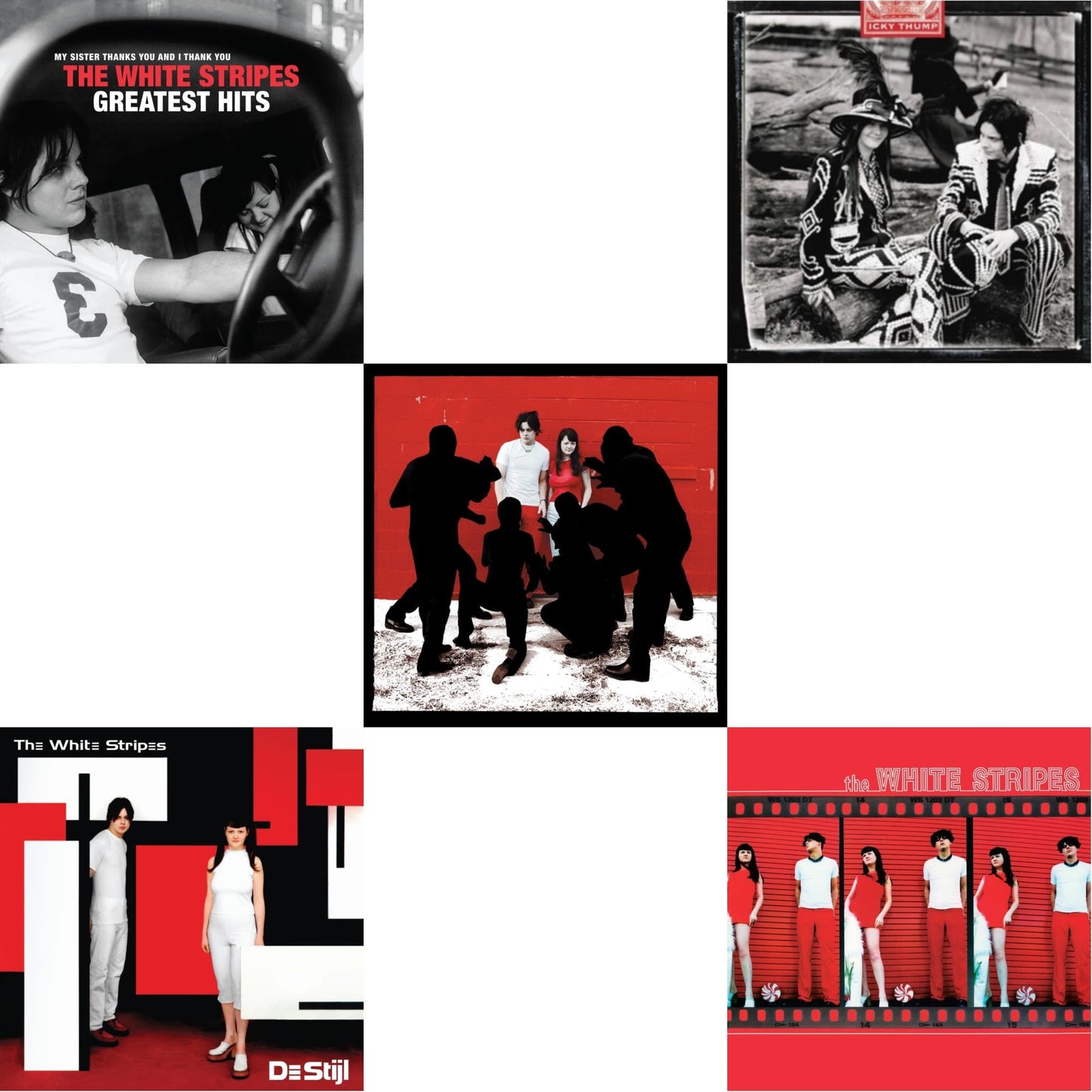 This is a 5 LP Vinyl SKU bundle.
1.This LP Vinyl is brand new.Format: LP VinylMusic Style: Blues RockThis item's title is: Icky Thump (2LP)Artist: White StripesLabel: LEGACY / THIRD MANBarcode: 194398424415Release Date: 6/10/2022
2.This LP Vinyl is brand new.