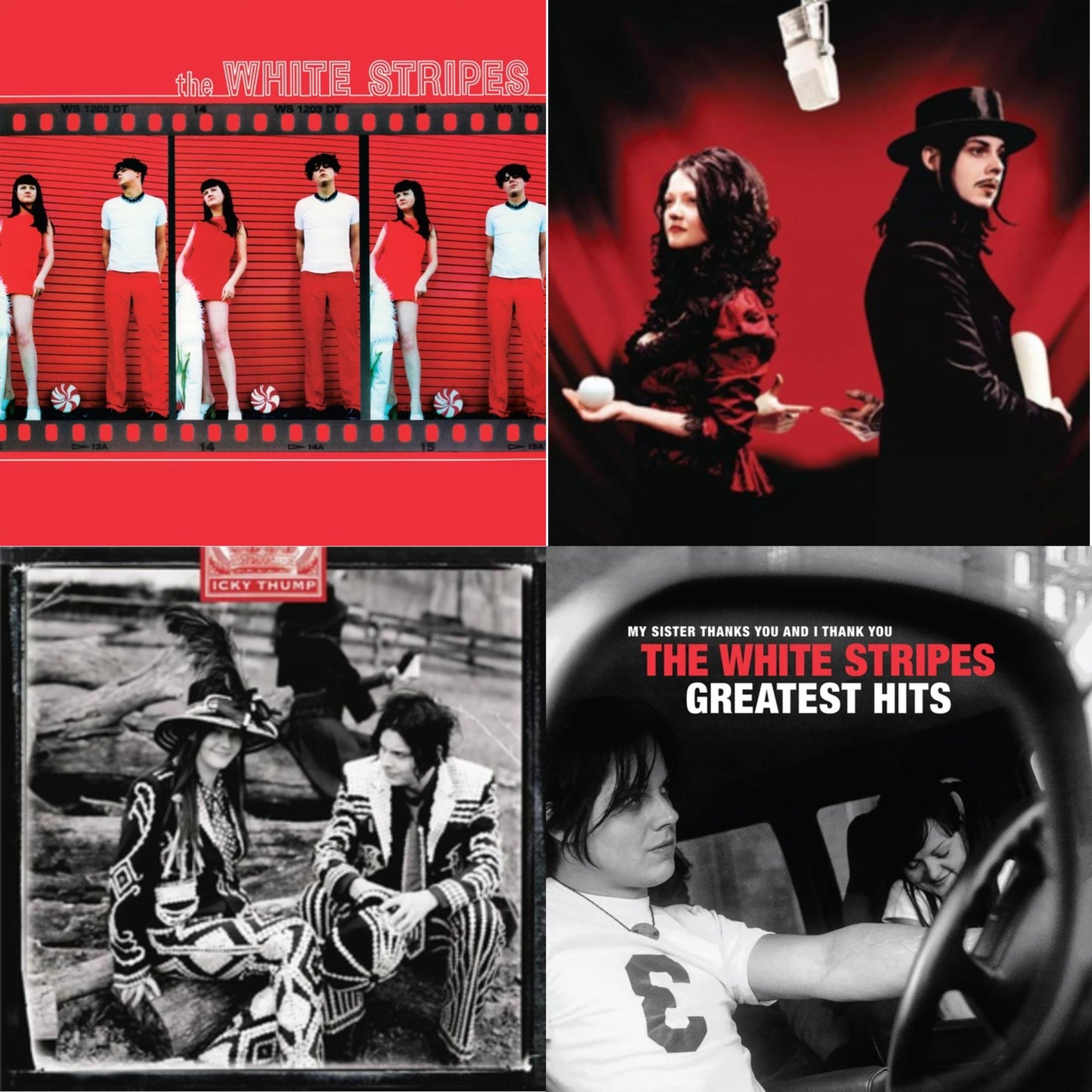 This is a 4 LP Vinyl SKU bundle.
1.This LP Vinyl is brand new.Format: LP VinylMusic Style: Alternative RockThis item's title is: Get Behind Me Satan (2LP)Artist: White StripesLabel: LEGACY / THIRD MANBarcode: 194398424217Release Date: 3/25/2022
2.This LP Vinyl is brand new.