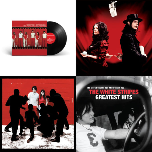 White Stripes & Get Behind Me Satan (2LP/20Th Anniversary/1-Red W/ Black Wisp & 2-Clear W/ Black Wisp Vinyl) & White Blood Cells (Reissue) & White Stripes Greatest Hits (2LP)